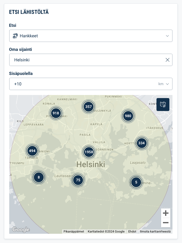 Etsi lähistöltä
